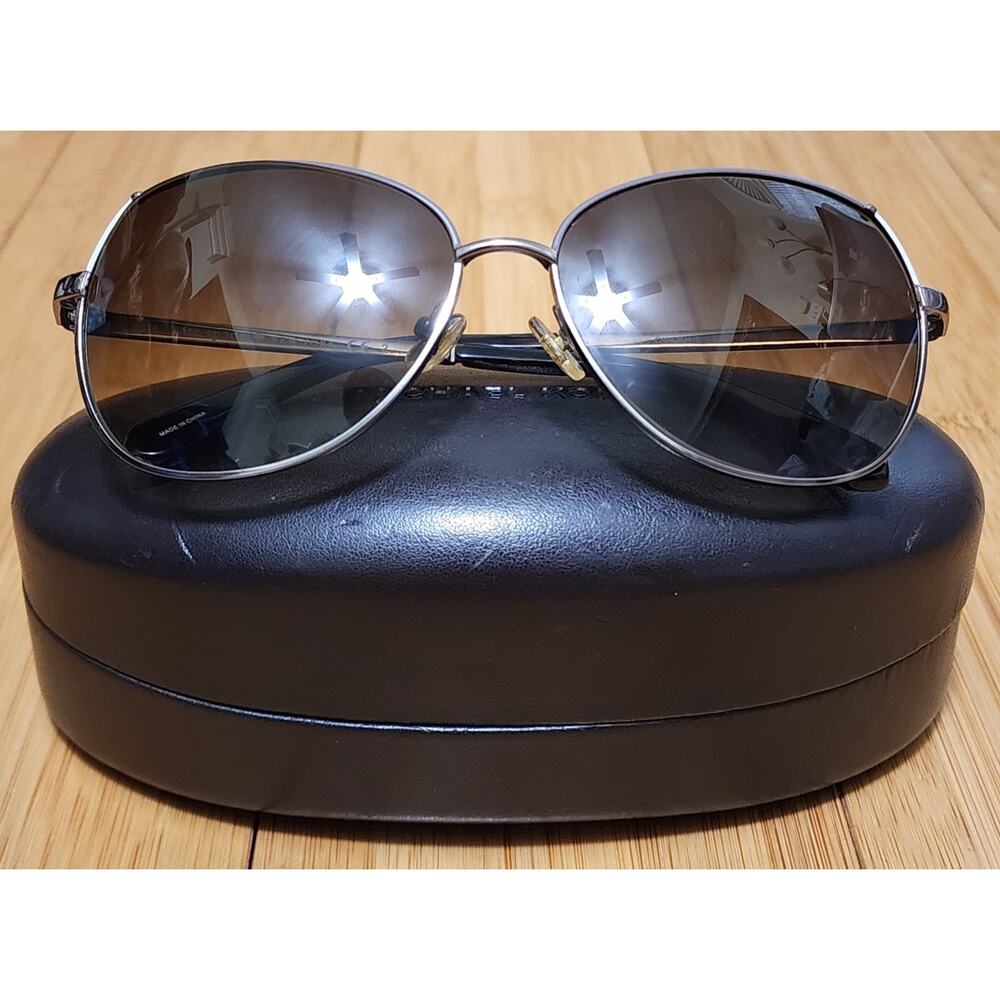 Kate Spade Metal Sunglasses Candidas 0DG8 58-14-135 W/ Michael Kors Leather Case